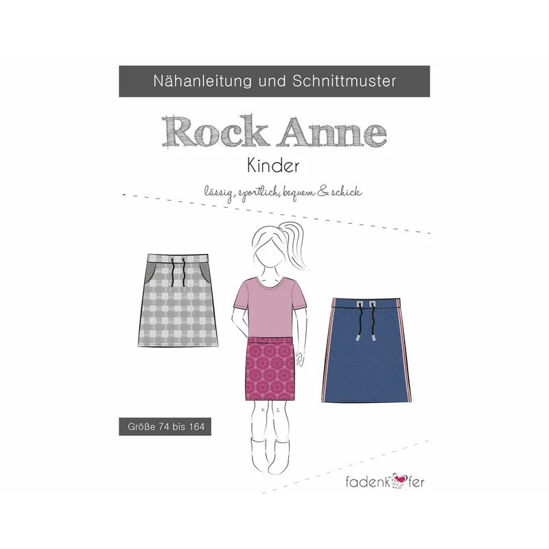 Kinder-Schnittmuster Rock ANNE, fadenkäfer