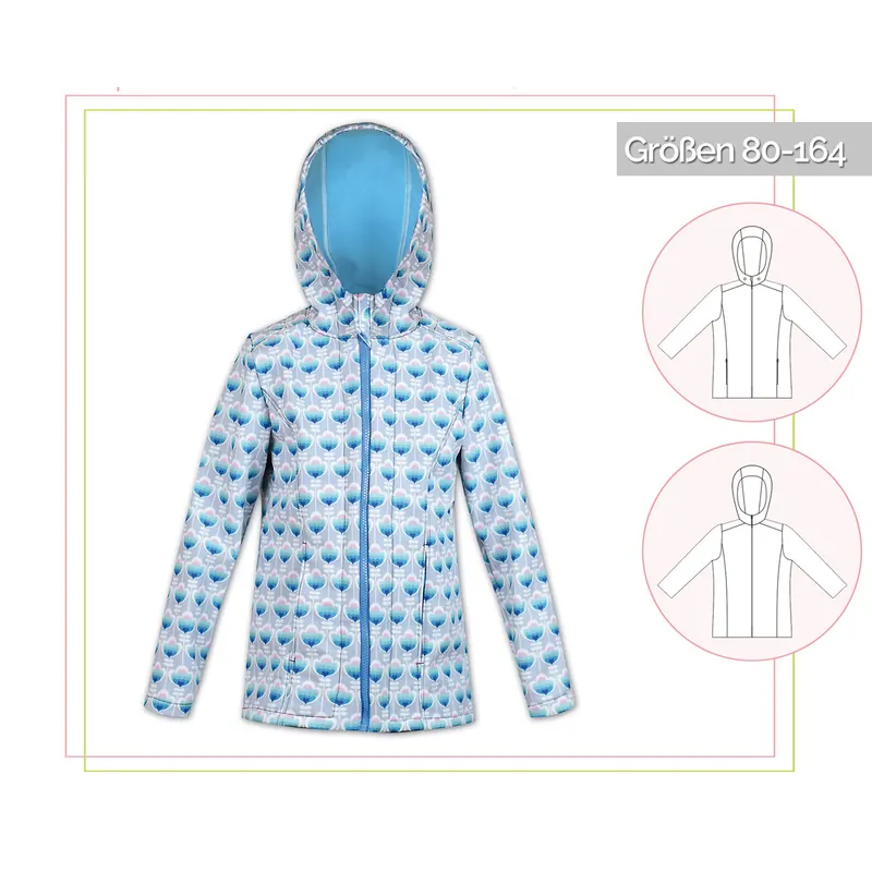 Kinder-Schnittmuster Softshell-Jacke, lillesol basics No.49