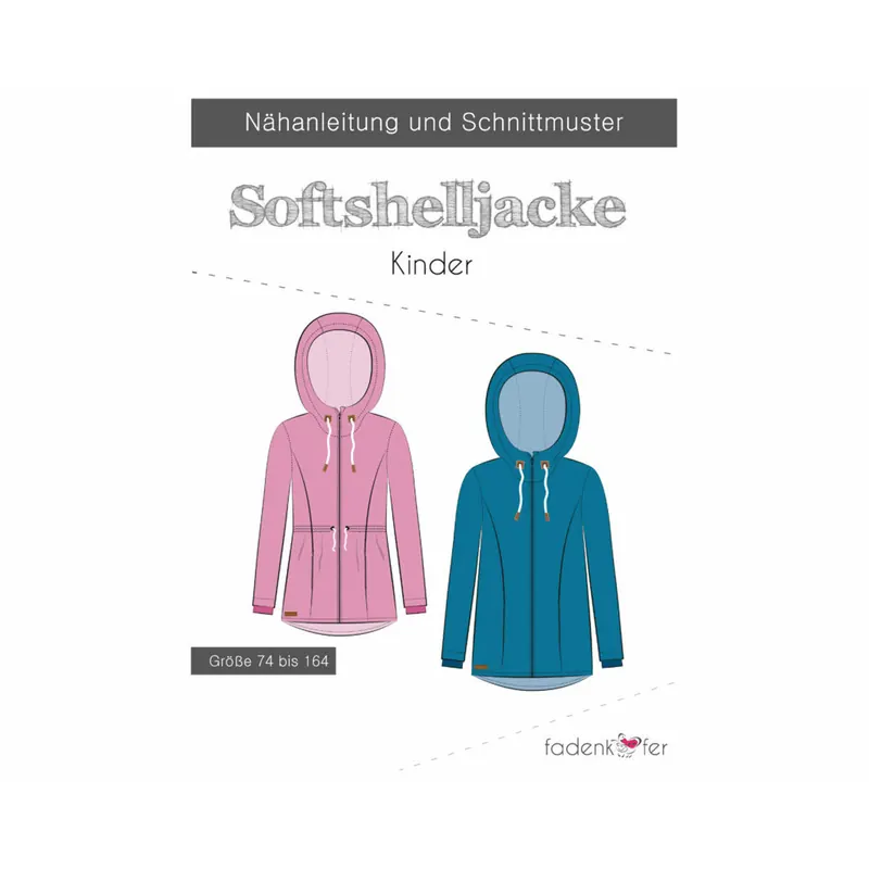 Kinder-Schnittmuster Softshelljacke, fadenkäfer