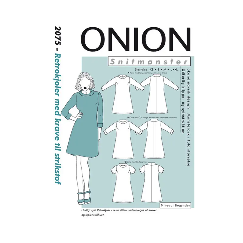 Kleid mit Rollkragen, Schnittmuster ONION 2075