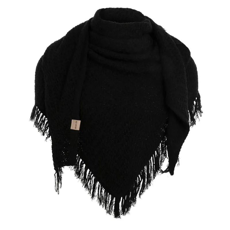 Knit Factory Amber Dreiecksschal Schwarz