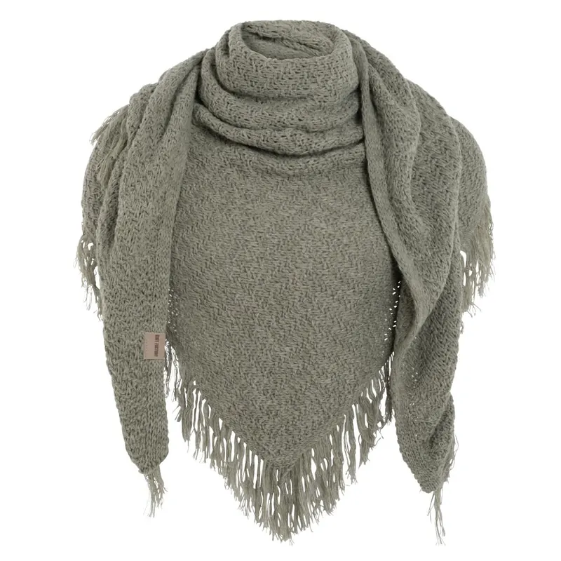 Knit Factory Amber Dreiecksschal Urban Green