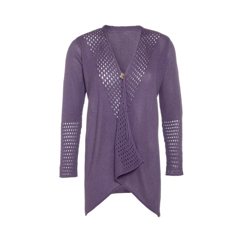 Knit Factory April Strickjacke 40/42 Glatt Lila