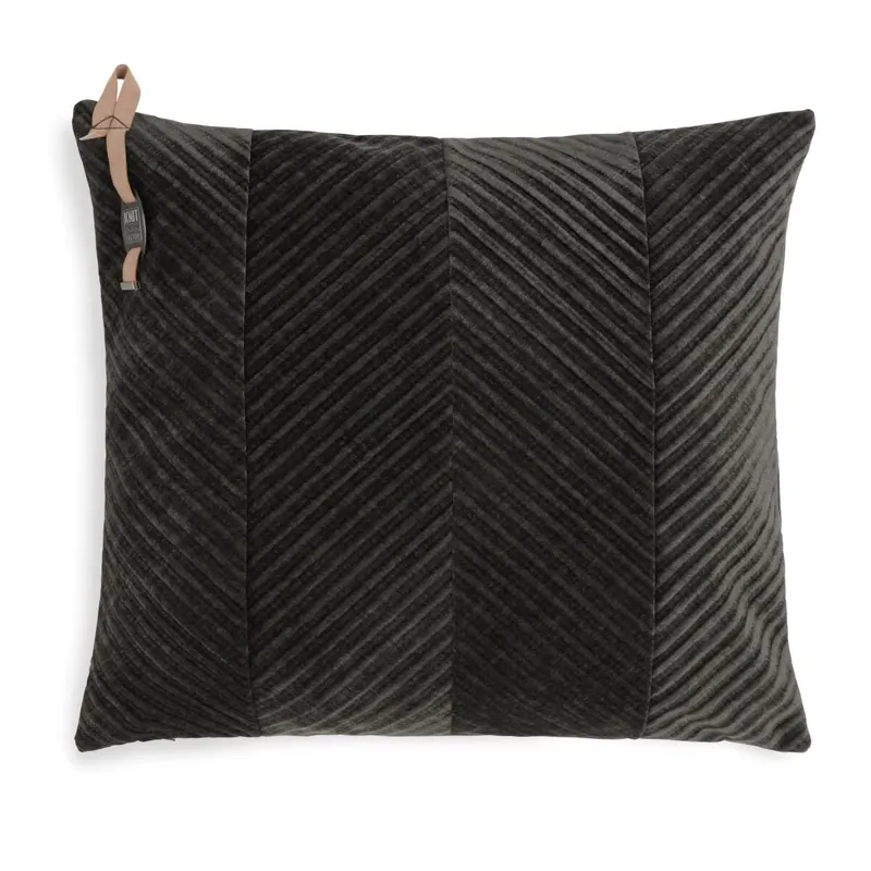 Knit Factory Beau Kissen 50x50 cm Glatt Braun