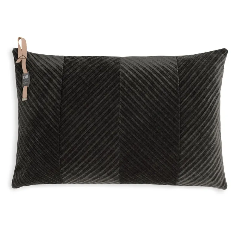 Knit Factory Beau Kissen 60x40 cm Glatt Braun