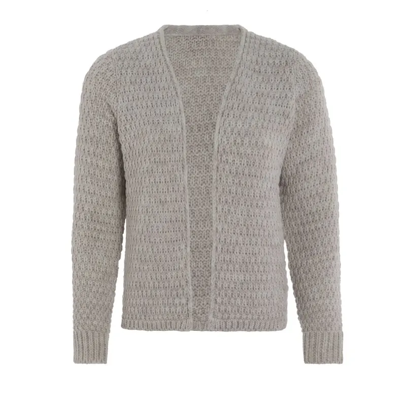 Knit Factory Becky Kurze Strickjacke Iced Clay 36/38