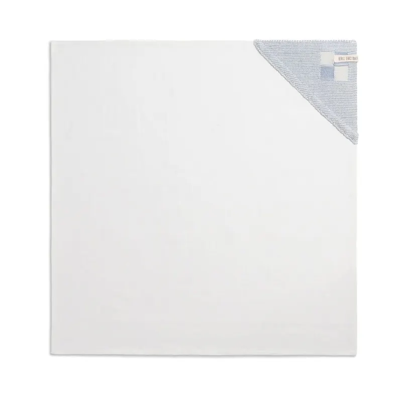 Knit Factory Block Geschirrtuch 65x65 cm Kariert Beige Grau