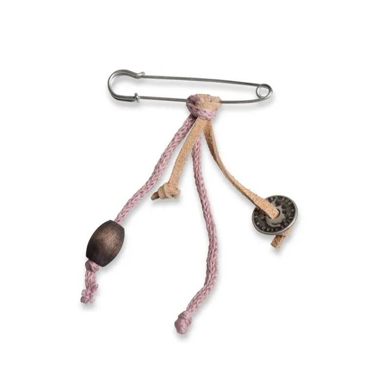 Knit Factory Brosche 7x1 cm Rosa