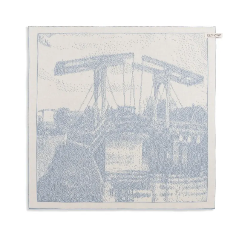 Knit Factory Brücke Küchenhandtuch 50x50 cm Holland Grau