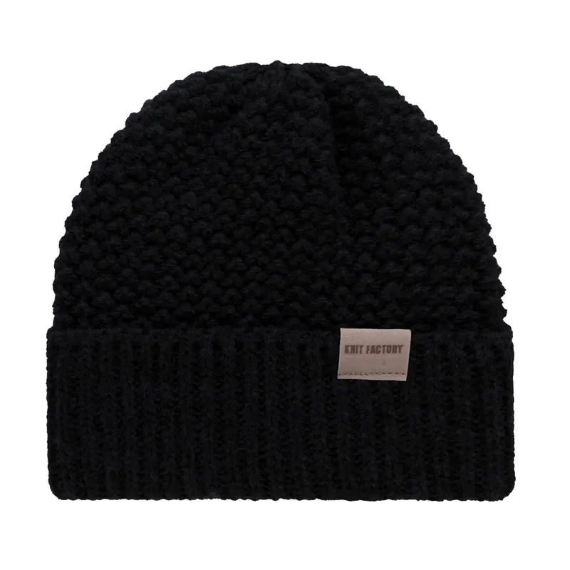 Knit Factory Carry Mütze Schwarz