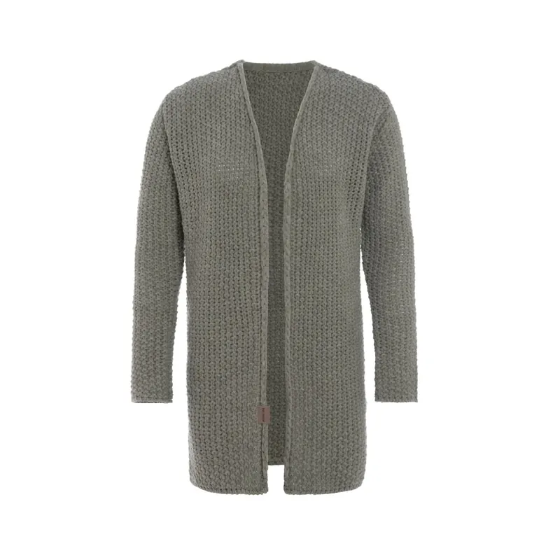 Knit Factory Carry Strickjacke Urban Green 40/42