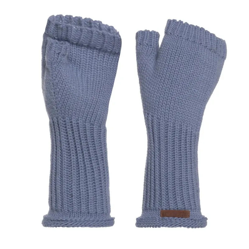Knit Factory Cleo Handschuhe One Size Glatt Hellblau