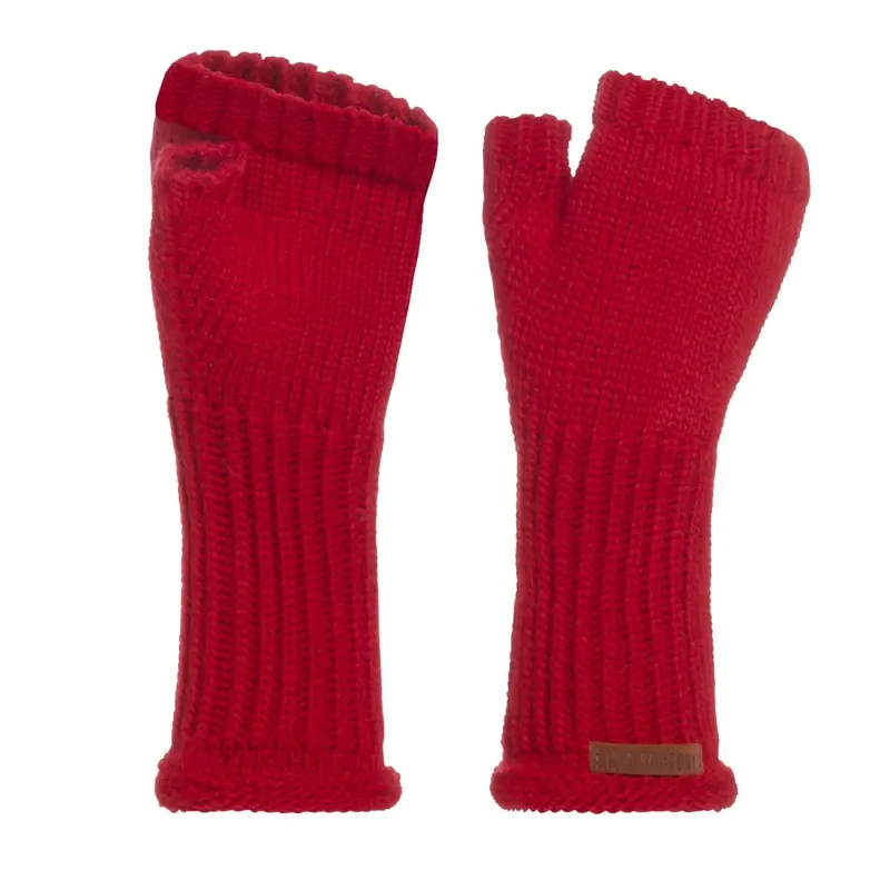 Knit Factory Cleo Handstulpen Bright Red