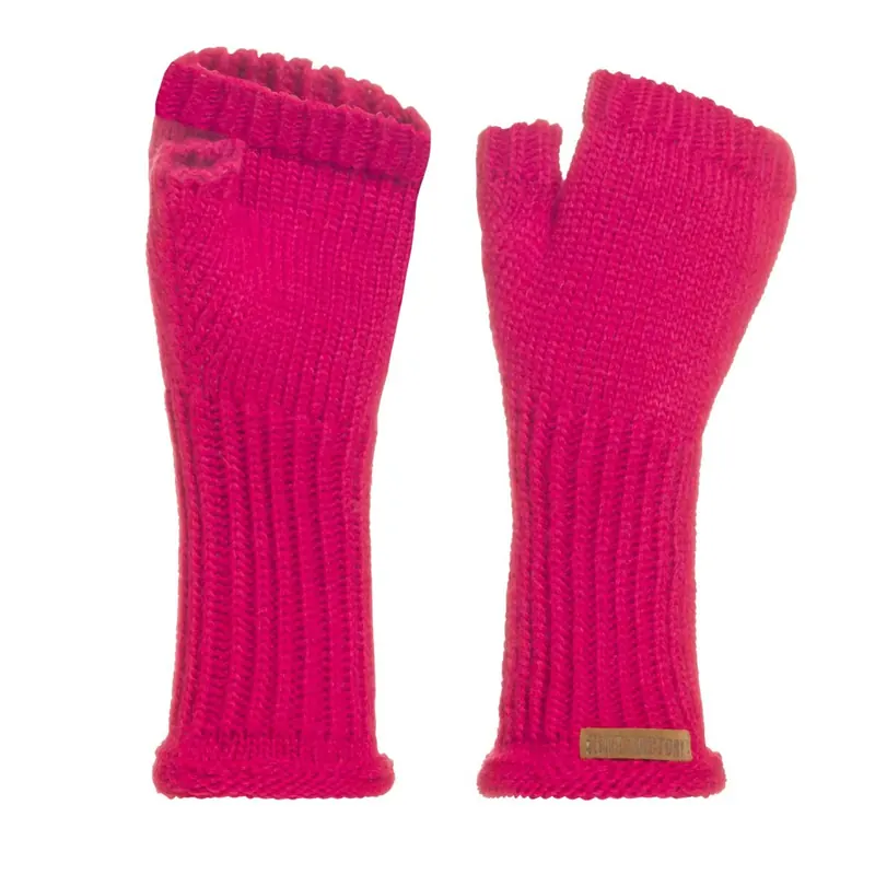 Knit Factory Cleo Handstulpen Fuchsia