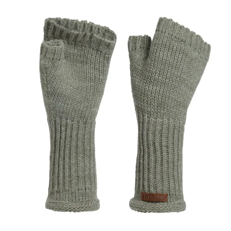 Knit Factory Cleo Handstulpen Urban Green