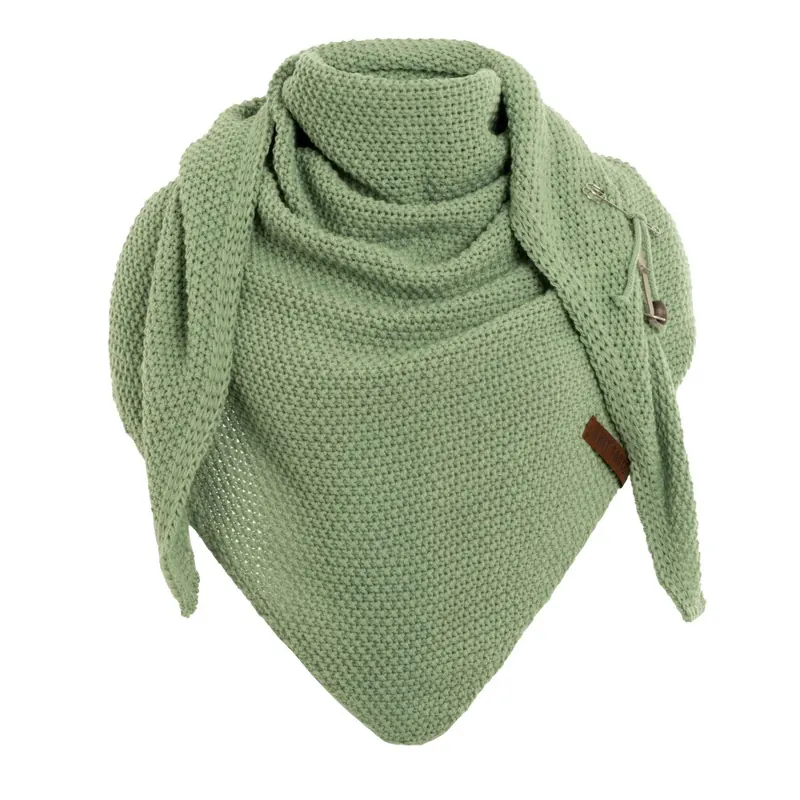 Knit Factory Coco Dreiecksschal Sage Green 190x85 cm