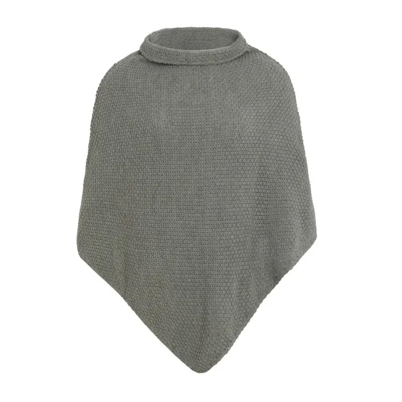 Knit Factory Coco Gestrickter Poncho Urban Green
