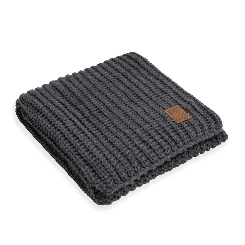 Knit Factory Cody Plaid Anthrazit 160x130 160x130 cm