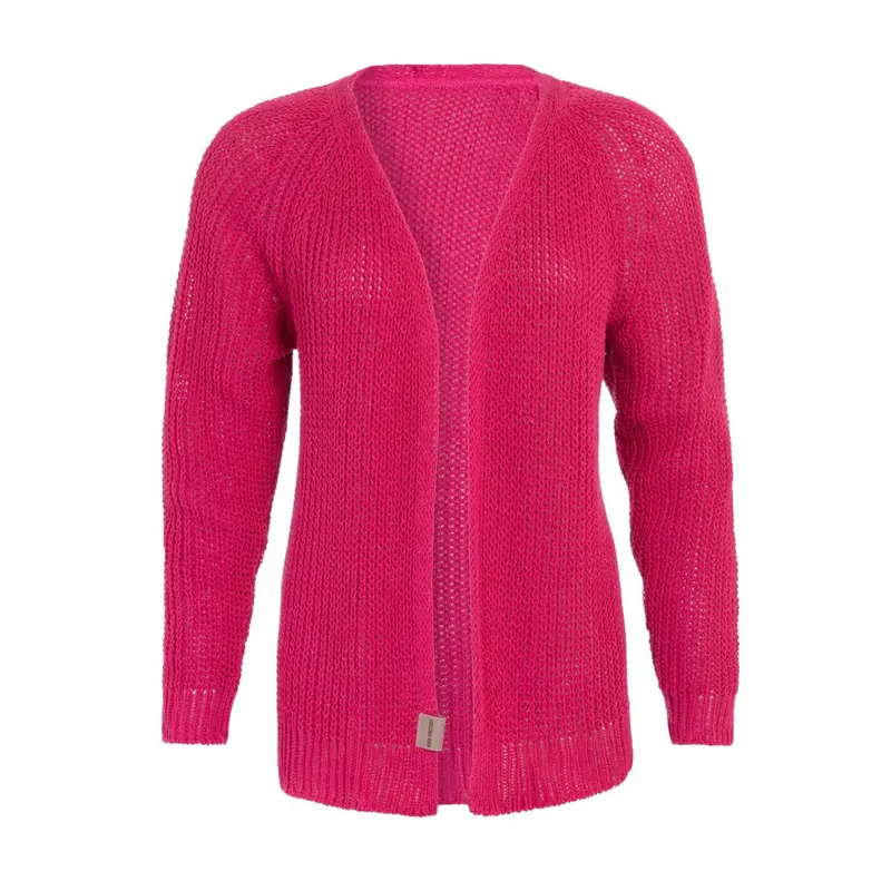 Knit Factory Daisy Kurze Strickjacke Fuchsia 36/38