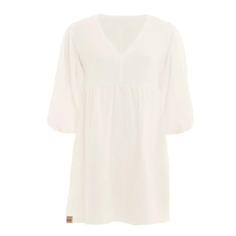 Knit Factory | Drew Kleid Ecru - 40/42 | Beige