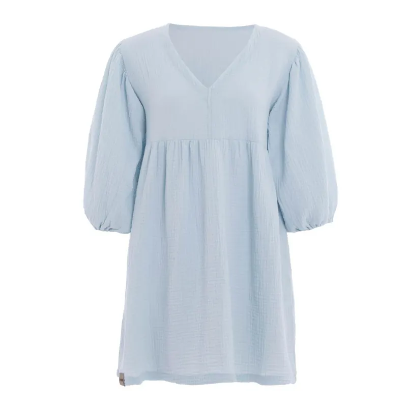 Knit Factory | Drew Kleid Serein Blue - 40/42 | Hellblau