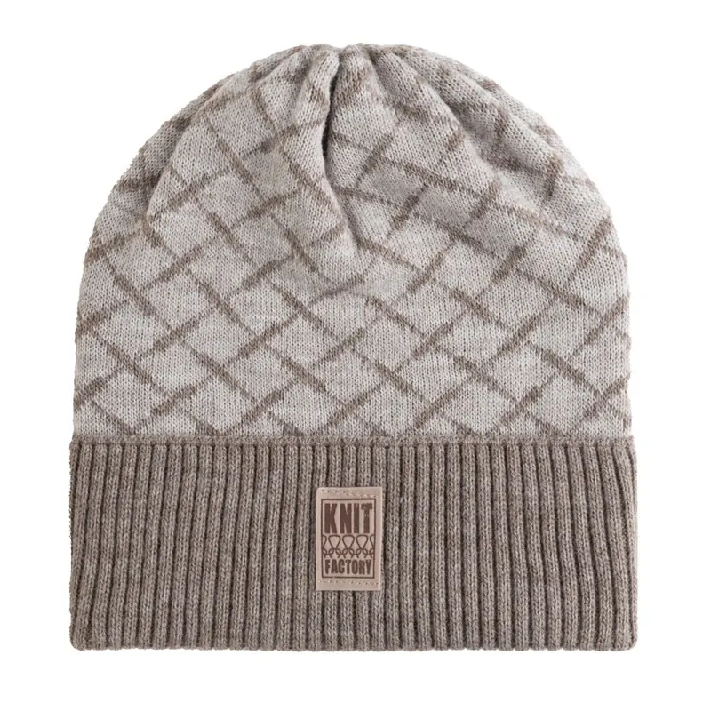 Knit Factory Dusk Mütze Marron/Iced Clay