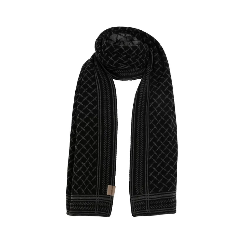 Knit Factory Dusk Schal Schwarz/Anthrazit