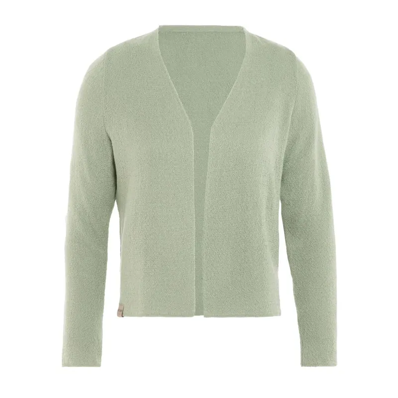 Knit Factory Ella Kurze Strickjacke Sage Green 40/42