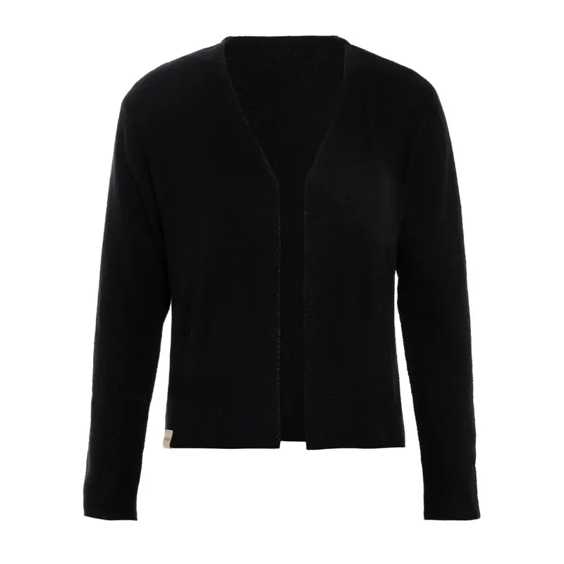 Knit Factory Ella Kurze Strickjacke Schwarz 40/42