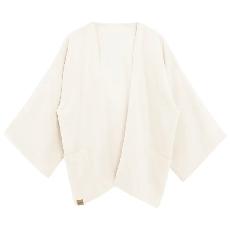 Knit Factory | Elva Kimono Kurz Ecru - 36/42 | Beige