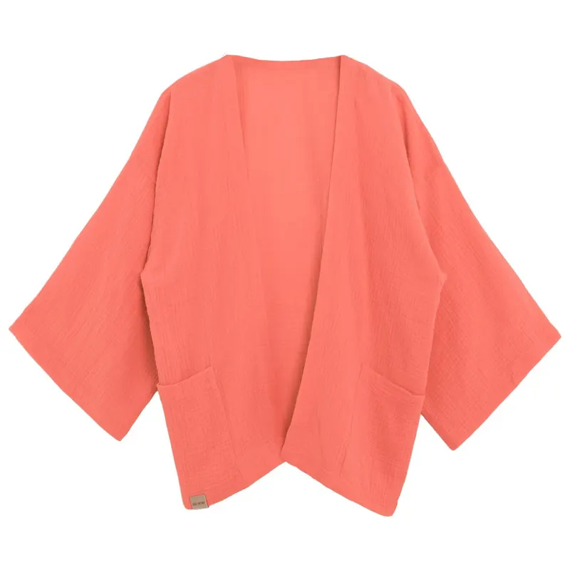 Knit Factory | Elva Kimono Kurz Sunset Orange - 36/42