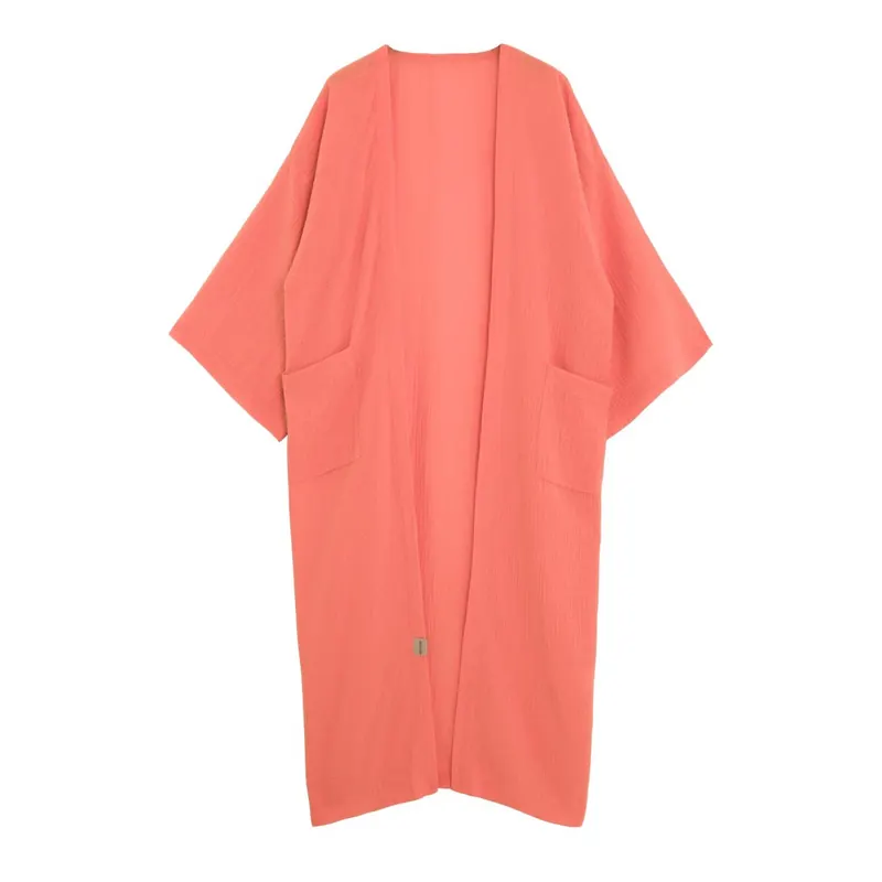 Knit Factory | Elva Kimono Lang Sunset Orange - 36/42