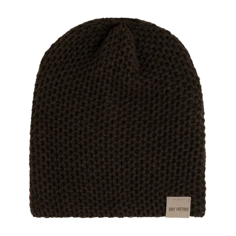 Knit Factory | Enya Mütze Dunkelbraun | One Size