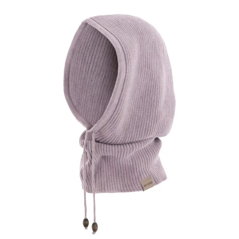 Knit Factory Evy Kapuzenschal Mauve One Size