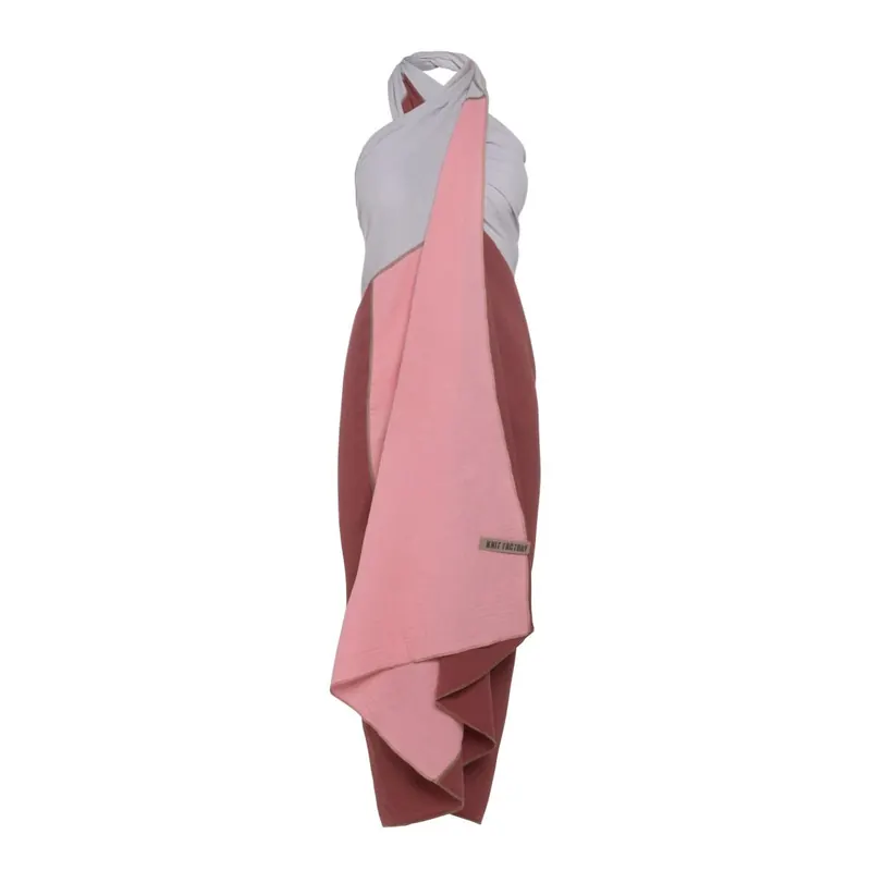 Knit Factory Fay Pareo 180x130 cm Glatt Rot Rosa