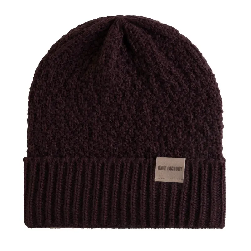 Knit Factory Haze Mütze Midnight Plum