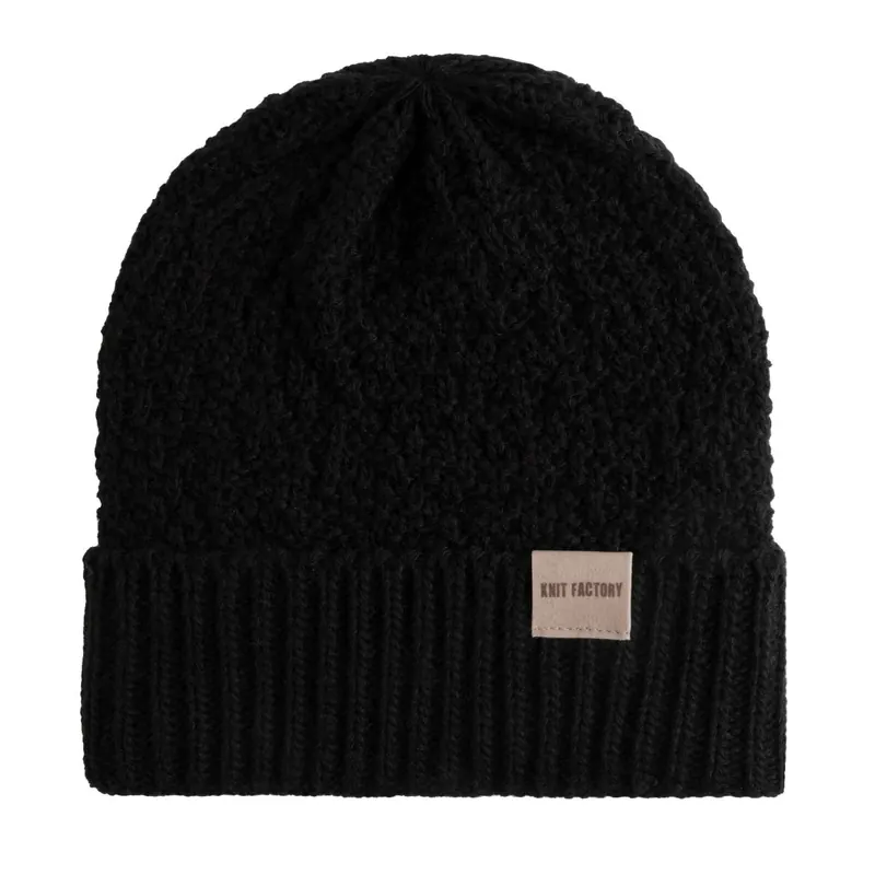 Knit Factory Haze Mütze Schwarz