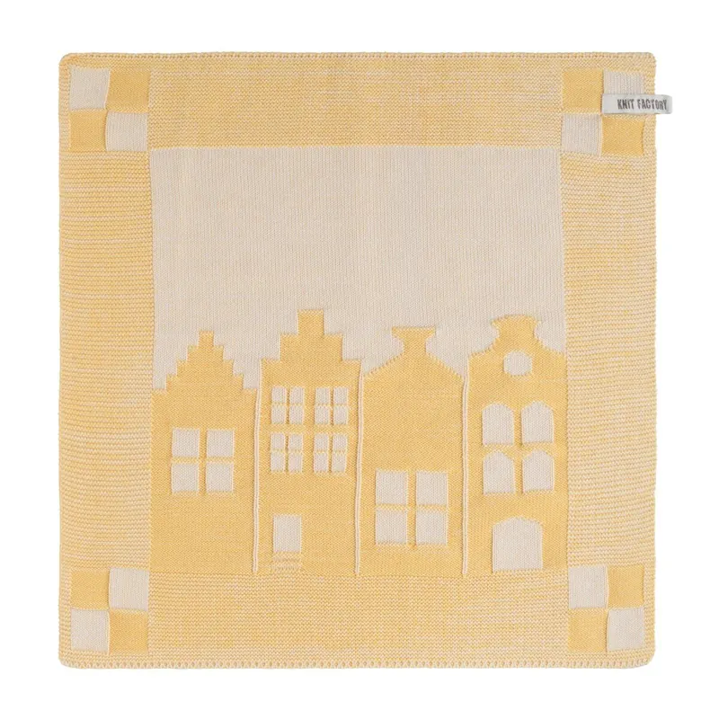 Knit Factory | Küchentuch House Ecru/Gold | Beige;Gold | 50x50 cm