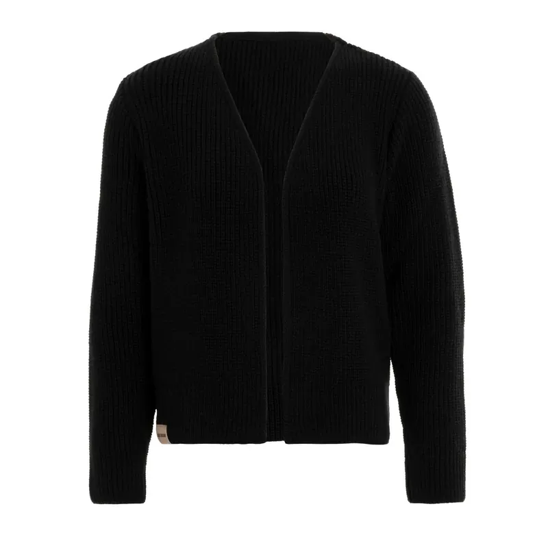 Knit Factory Lenny Kurze Strickjacke Schwarz 36/38