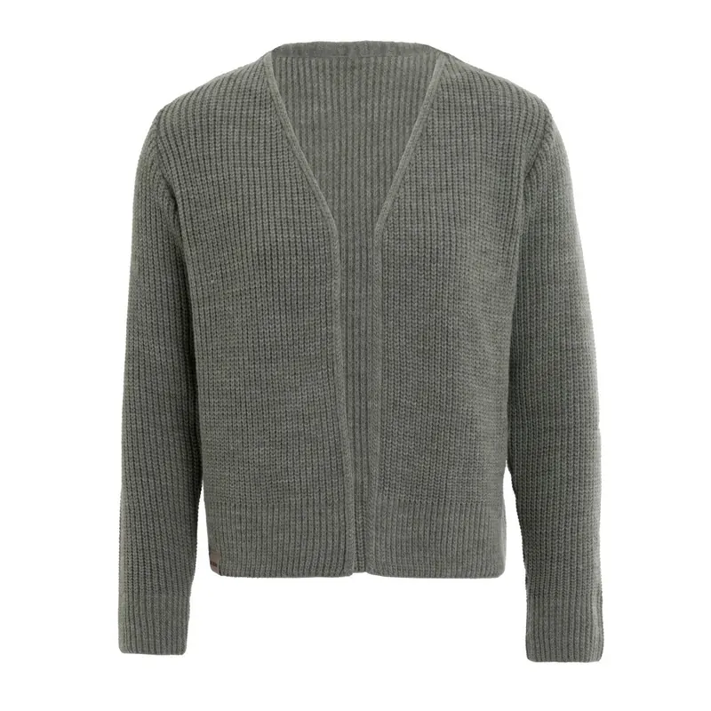 Knit Factory Lenny Kurze Strickjacke Urban Green 40/42