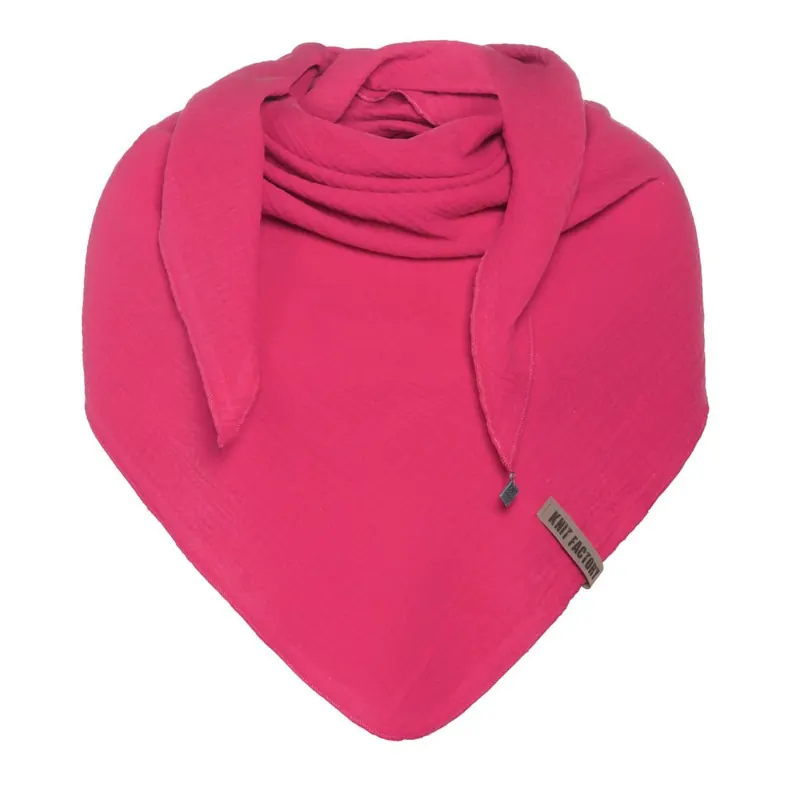 Knit Factory Liv Dreieckstuch Fuchsia