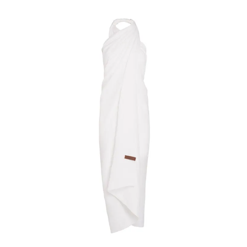 Knit Factory | Liv Pareo - XL Musselintuch - Strandtuch Woolwhite | Weiß | 180x130 cm