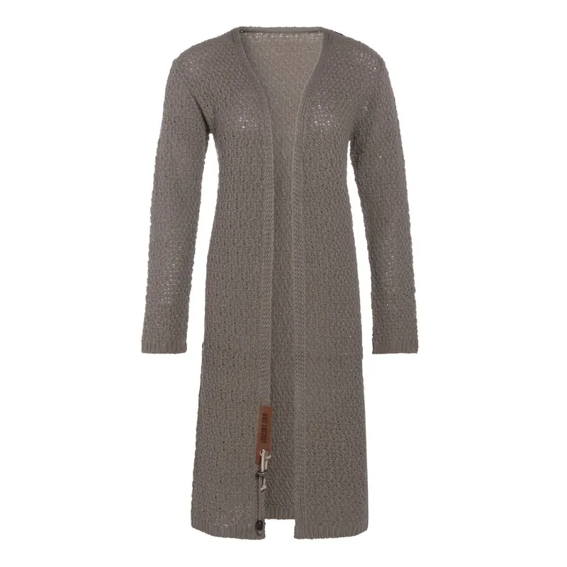 Knit Factory Luna Lange Strickjacke Marron 40/42
