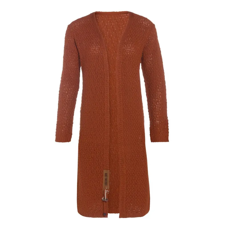 Knit Factory Luna Strickjacke 36/38 Glatt Rot