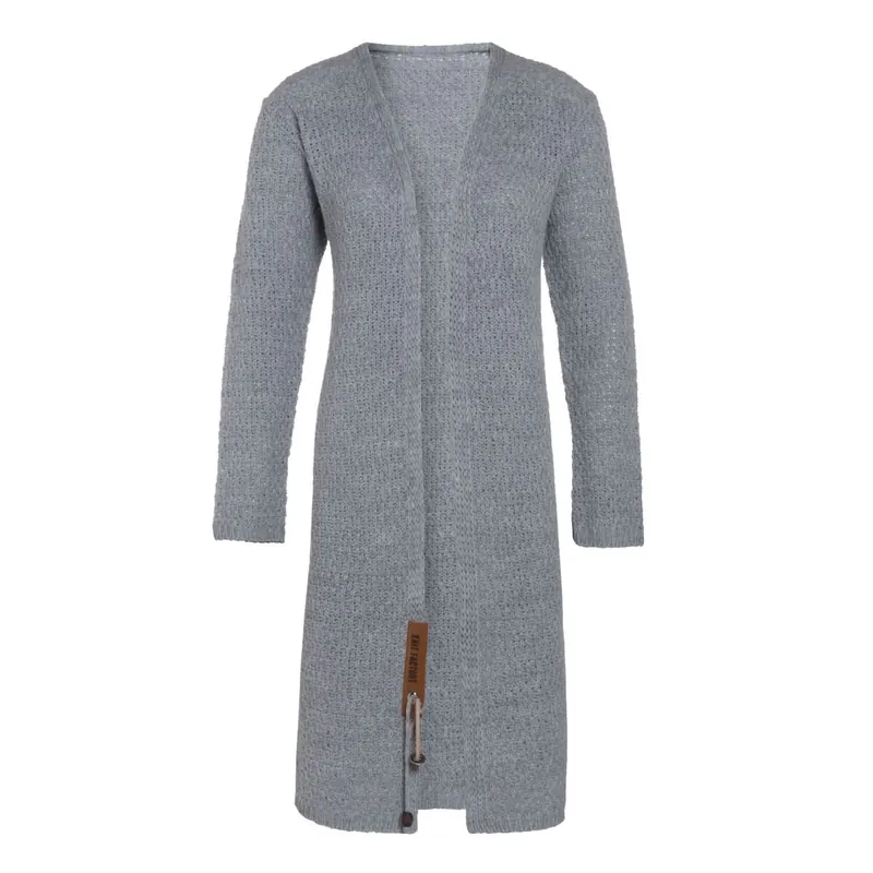 Knit Factory Luna Strickjacke 40/42 Glatt Grau