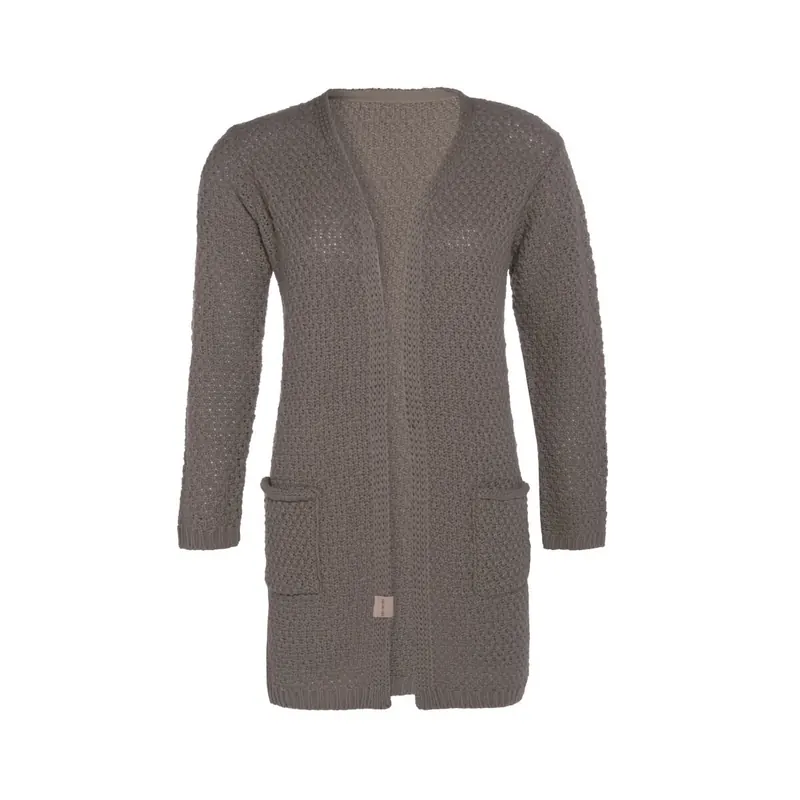 Knit Factory Luna Strickjacke Marron 40/42 Mit Taschen