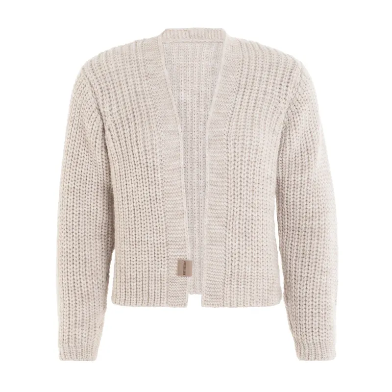 Knit Factory | Marlo Kurze Strickjacke Beige - 40/42