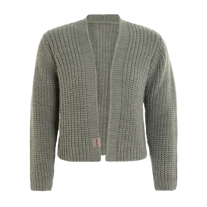 Knit Factory | Marlo Kurze Strickjacke Urban Green - 36/38 | Grün
