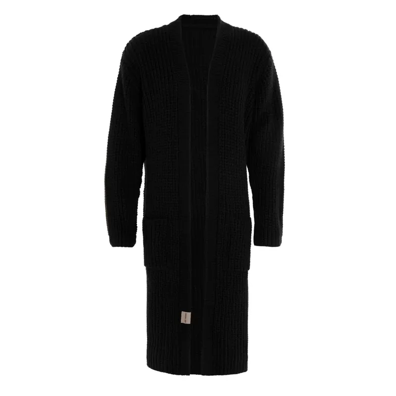 Knit Factory | Marlo Lange Strickjacke Schwarz - 40/42