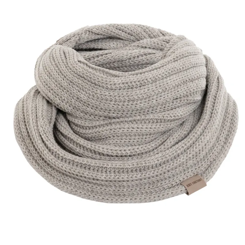 Knit Factory Nica Loop Schal Iced Clay One Size Gestreift